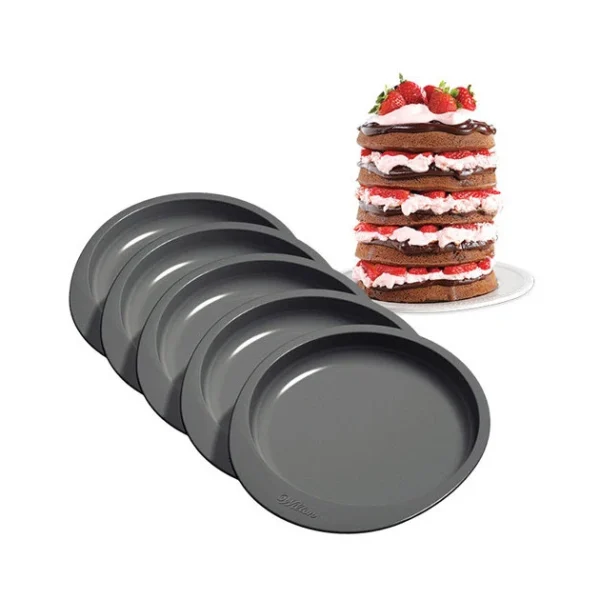 Vente Moule Gâteau à étages Rainbow Cake Wilton (x5) 1