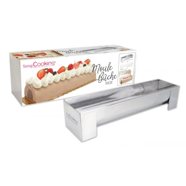 Moule Inox Bûche + Insert Offert Scrapcooking boutique pas cher 5