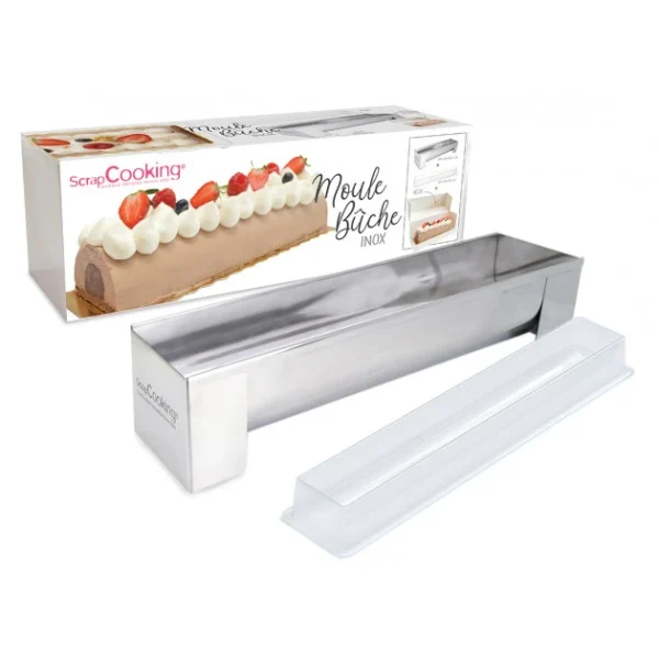 Moule Inox Bûche + Insert Offert Scrapcooking boutique pas cher 1