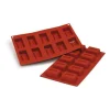 mode MALLARD FERRIERE Moule Silicone Savarin Rectangle 6,1 X 4 Cm X H 2,6 Cm (x10) Silikomart 8