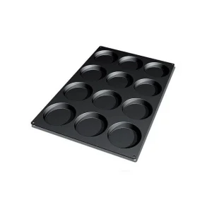 site en ligne Moule Silicone 12 Fonds De Tarte Biscuit Ø12 X 2,2 Cm 120ml SilikoMart Professional 9