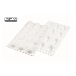 à prix réduits Moule Silicone 12 Minis Ovales Bombés 5,8 X 2,9 Cm 30ml SilikoMart Professional 9