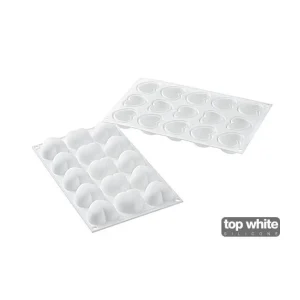 remise en ligne Moule Silicone 15 Coeurs Bombés 4,5 X 4,4 Cm 30ml SilikoMart Professional 9