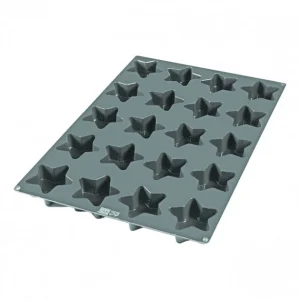 soldes de Noël Moule Silicone 20 Etoiles Ø9,5 X 7 Cm 135ml SilikoMart Professional 9