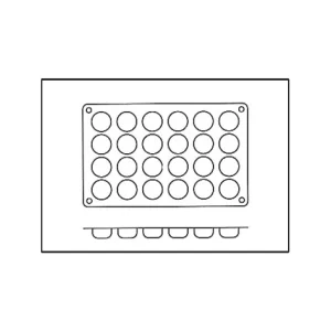 Moule Silicone Pomponnette 3,4 Cm X H 1,6 Cm (x24) Silikomart boutiqued pas cher 6