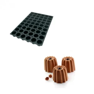 marque pas cher Moule Silicone 54 Cannelés Ø5,6 X 5 Cm 80ml SilikoMart Professional 6