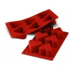 Moule Silicone 6 Coeurs 6,5 Cm X H 4 Cm Silikomart mode 10