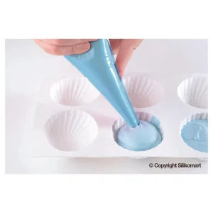 boutique en france Moule Silicone 6 Demi Sphères Vrillées Ø 75 Mm SilikoMart Professional 12