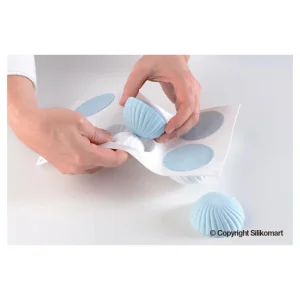 boutique en france Moule Silicone 6 Demi Sphères Vrillées Ø 75 Mm SilikoMart Professional 16