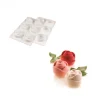 Moule Silicone 6 Roses 7 X 5,5 Cm 143ml SilikoMart Professional à prix imbattables 5