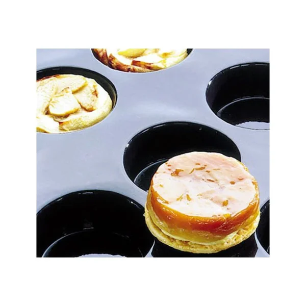 magasin en ligne france Moule Silicone 6 Tartes Tatin 15 Cm X H 2,4 Cm Flexipan 1