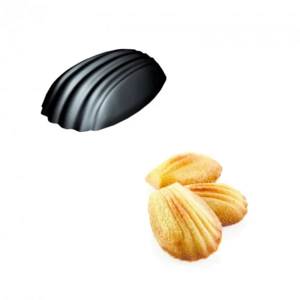 Moule Silicone 78 Madeleines 4,65 X 3,3 X 1,45 Cm 11ml SilikoMart Professional luxe soldes 1