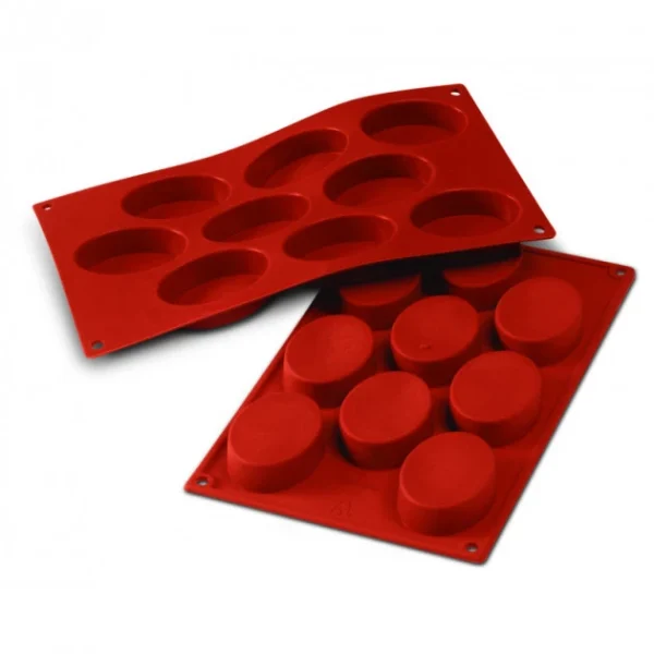 offre spéciale Moule Silicone 9 Ovales 7 X 5 Cm Silikomart 1