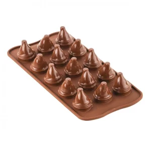 magasin paris Moule Silicone à Chocolat Mr & Mrs Brown Silikomart Professional 7