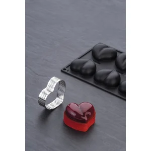 à prix promos Moule Silicone Coeur 6,5 X 6 Cm X H 2,1 Cm (x8) Pavoflex 9