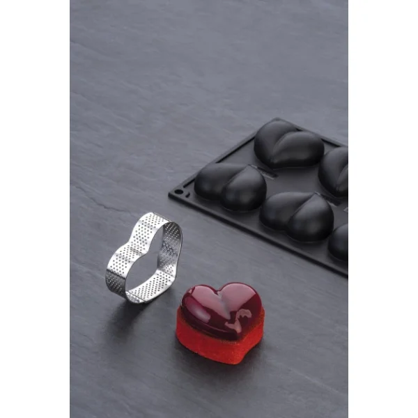 à prix promos Moule Silicone Coeur 6,5 X 6 Cm X H 2,1 Cm (x8) Pavoflex 4