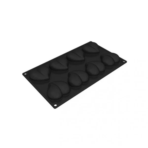 à prix promos Moule Silicone Coeur 6,5 X 6 Cm X H 2,1 Cm (x8) Pavoflex 1