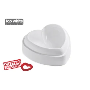 marques pas cher Moule Silicone Coeur Bombé 170 Mm Silikomart Professional 10