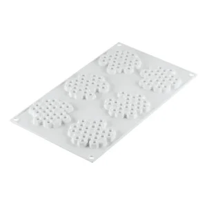 marque pas cher Moule Silicone Décor Miel Ø 7,5 Cm X H 0,8 Cm (x6) Silikomart Professional 8