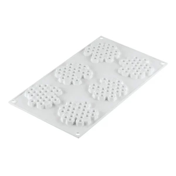 marque pas cher Moule Silicone Décor Miel Ø 7,5 Cm X H 0,8 Cm (x6) Silikomart Professional 3