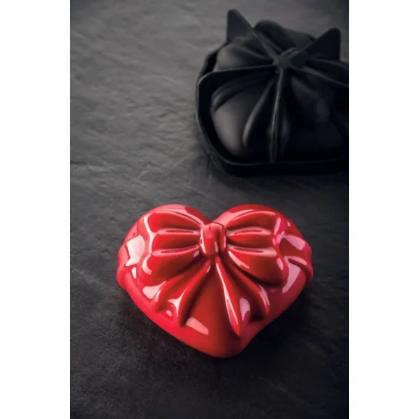 Moule Silicone Mini Cadeau Coeur 14,8 X 13,4 Cm X H 5,8 Cm Pavoni magasin paris 1