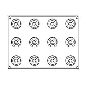 destockage Moule Silicone Over Ø 6,5 Cm X H 5 Cm (x12) Pavoflex 10