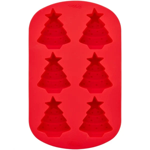 Retour gratuit en magasin. Moule Silicone Sapin De Noël 6 Empreintes Wilton 3