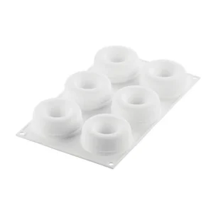 qualité supérieure Moule Silicone Savarin Oblio Ø 7,5 Cm X H 3 Cm (x6) Silikomart Professional 8