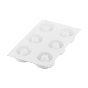 qualité supérieure Moule Silicone Savarin Oblio Ø 7,5 Cm X H 3 Cm (x6) Silikomart Professional 12