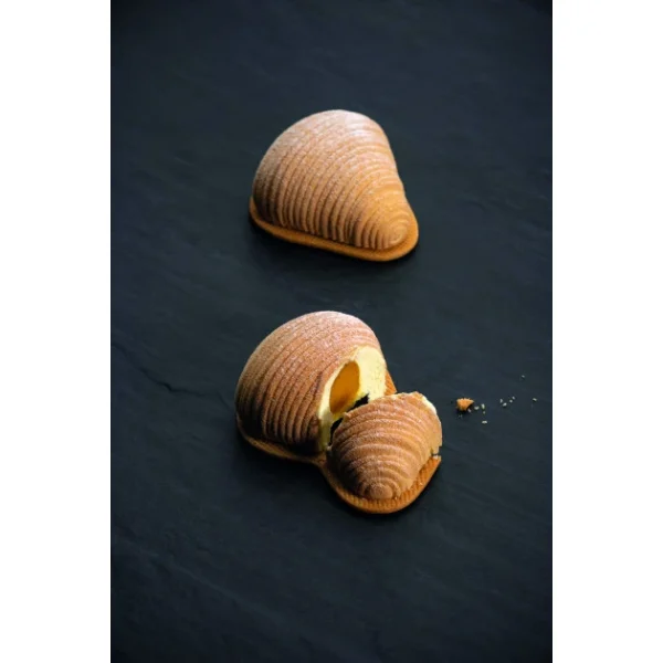 Moule Silicone Sfogliatella 7,7 X 7,15 Cm X H 3,5 Cm (x12) Pavoflex offre spéciale 1