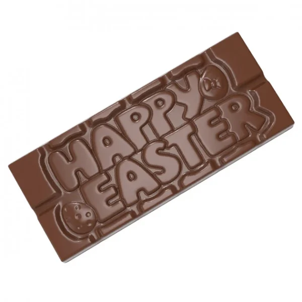 Moule Tablette Chocolat Happy Easter 11,8 X 5 Cm (x4) Chocolate World vente luxe pas cher 1