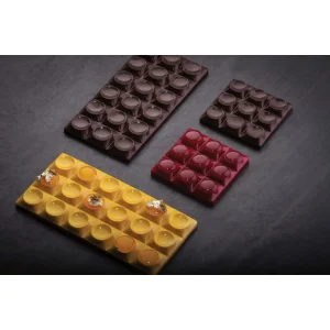 pas cher Moule Tablette Chocolat Mini Bricks 7 X 7 Cm X H 1,1 Cm (x6) Pavoni 6