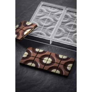 en ligne Moule Tablette Chocolat Target 15,4 X 7,7 Cm X H 0,8 Cm (x3) Pavoni 6