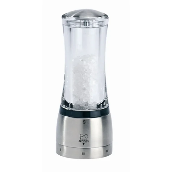 soldes pas cher Moulin à Sel Daman U’Select 16 Cm Transparent-Inox Peugeot 1