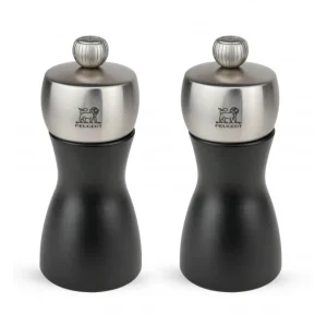 Moulin à Sel Fidji 12 Cm Noir-Inox Peugeot vente pas cher 6