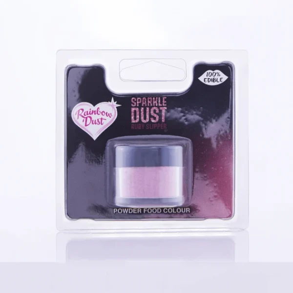 magasin Paillettes Alimentaires Colorées Rose Ruby 10 G Rainbow Dust 1