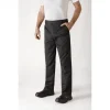 marque pas cher Pantalon De Cuisine Mixte Noir TIMEO T.34 Robur 7