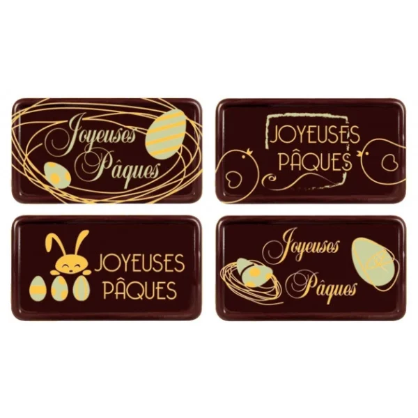 meilleur service Plaque Chocolat Joyeuses Pâques X64 Florensuc 1