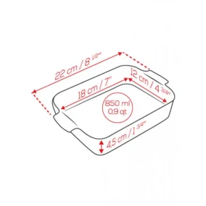 Plat à Four Rectangulaire En Céramique Appolia 22 Cm Ardoise Peugeot excellent qulity 13