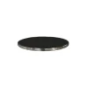 Plateau De Table Ø60 Cm Noir Cerclage Inox Cerclé Topalit grande surprise 7