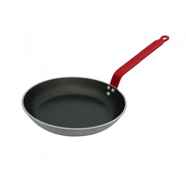 Poêle Antiadhésive ø32 Cm HACCP Rouge Choc Resto Induction De Buyer site pas cher 1