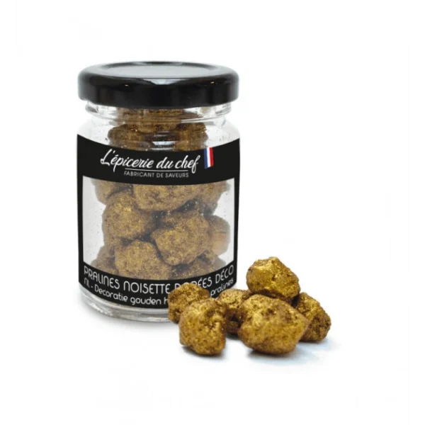 Pralines Noisette Dorées Décoratives 45 G L’Epicerie Du Chef beauté 1