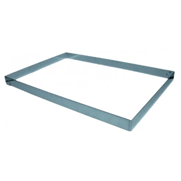 Neuve avec étiquette MALLARD FERRIERE Rectangle Inox Sans Fond 49,5 X 29 Cm H.3,5 Cm 1