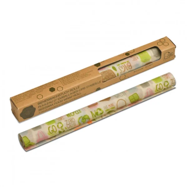 Rouleau Emballage Alimentaire Cire Abeille Zéro Déchet 90 X 30,5 Cm Nuts soldes pas cher 1