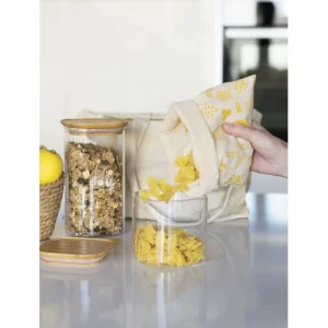 Sac à Vrac Coton Bio Jaune 20 X 25 Cm Pebbly pas cher 7