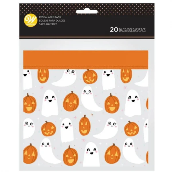 Sachet Bonbon Fantôme Halloween Wilton (x20) grande popularité 1