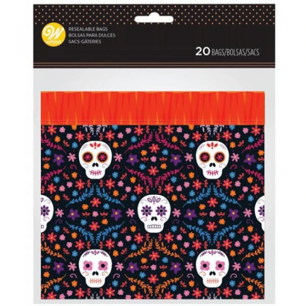 Sachet Bonbon Fête Des Morts Mexique Halloween Wilton (x20) en ligne 1