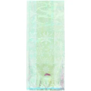 Sachet Bonbon Irisé Flocon De Neige 11 X 23,5 Cm Avec Attaches Sachet Wilton (x10) excellente qualité 9