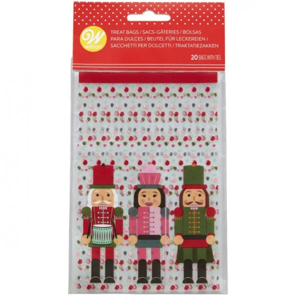 nouveau produit Sachets Confiserie Casse-Noisettes Noël 10 X 16 Cm (x20) Wilton 1