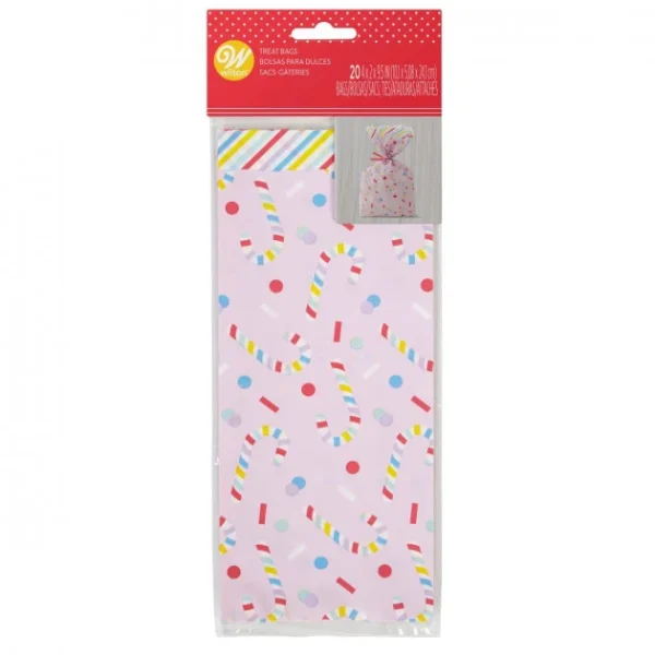 Sachet Bonbon Sucre D’Orge 10 X 5 Cm X H 24 Cm (x20) Wilton excellents soldes 1